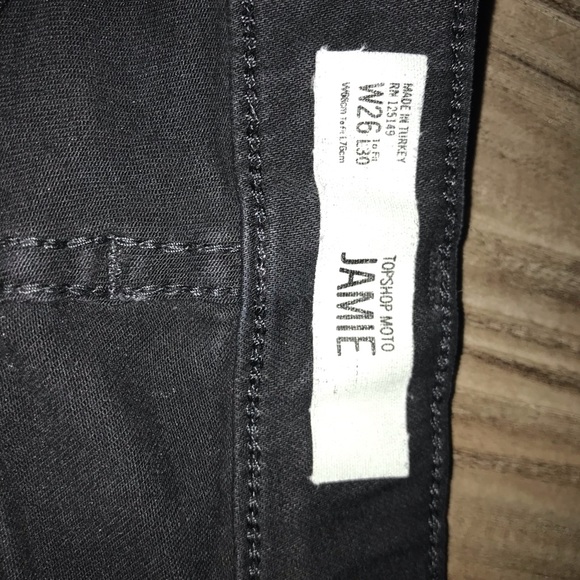 TOPSHOP MOTO JAMIE JEANS  size 26 - Picture 2 of 3